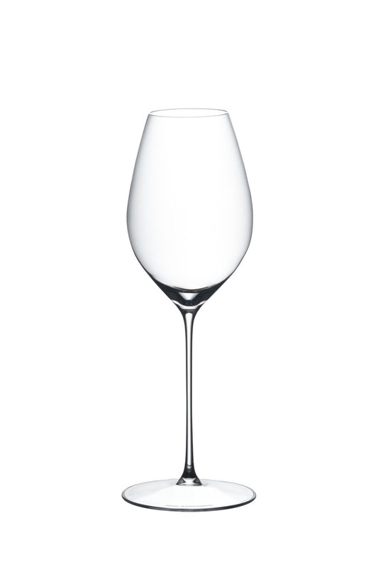 Tulpenförmiges Champagnerglas mit aufgeweiteter Öffnung