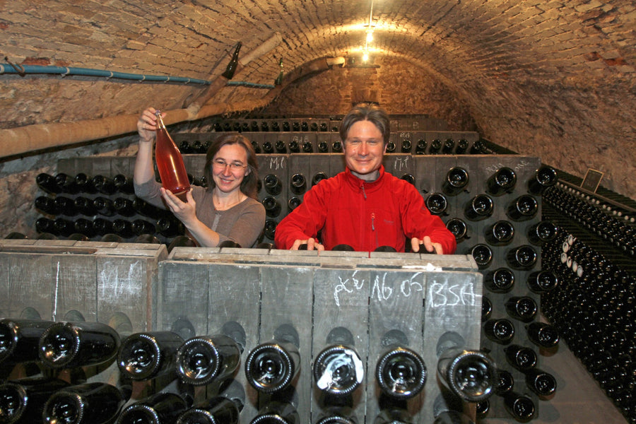 Winzerpaar von Champagne Guy Brunot